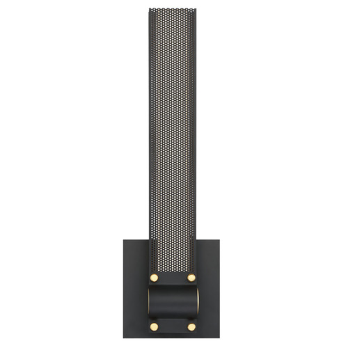 Admiral 16-Inch Exterior Sconce in Black & Gold by Eurofase Lighting