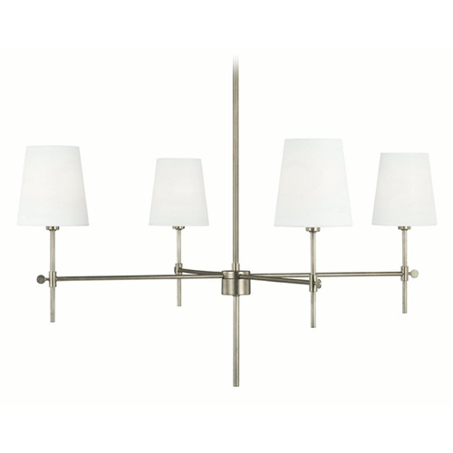 Visual Comfort Studio Collection Visual Comfort Studio Collection Thomas O'brien Baker Antique Brushed Nickel Chandelier 3287204-965