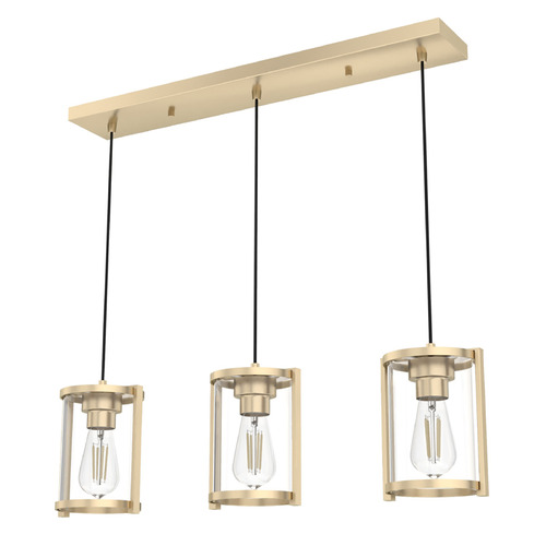 Hunter Fan Company Astwood Alturas Gold Multi-Light Pendant with Cylindrical Shade