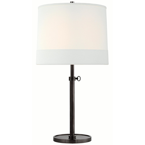 Visual Comfort Signature Collection Visual Comfort Signature Collection Simple Bronze Table Lamp with Drum Shade BBL3023BZ-L