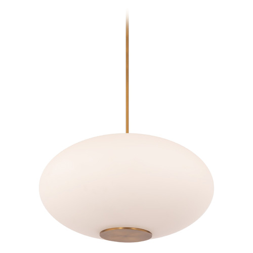 Modern Forms by WAC Lighting Illusion 22-Inch 2700K LED Pendant in Aged Brass by Modern Forms PD-72322-27-AB