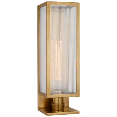 Visual Comfort Signature Collection York 16-Inch Outdoor Wall Sconce in Brass by Visual Comfort Signature BBL2180SB-CRB