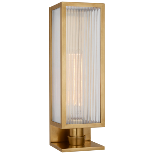 York 16-Inch Outdoor Wall Sconce in Brass by Visual Comfort Signature