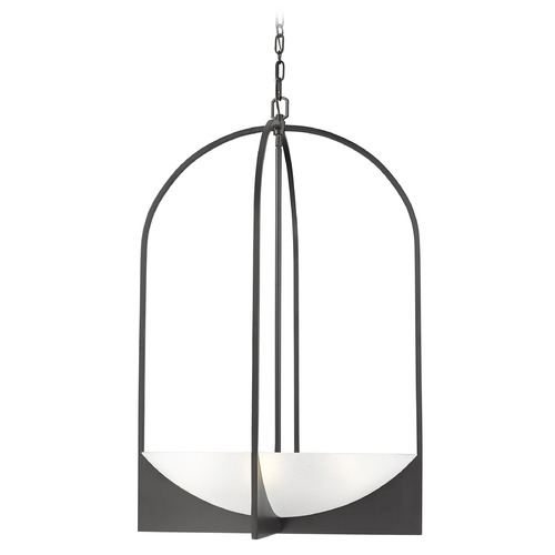 Z-Lite Devon Matte Black Pendant Light with Bowl / Dome Shade
