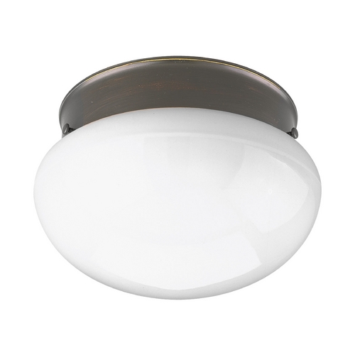 Progress Lighting 7.50-Inch Mushroom Flush Mount in Antique Bronze by Progress Lighting P3408-20