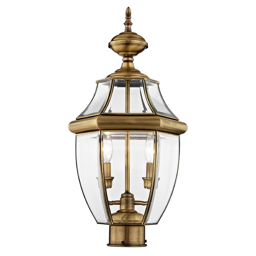 Livex Lighting Livex Lighting Monterey Antique Brass Post Light 2254-01