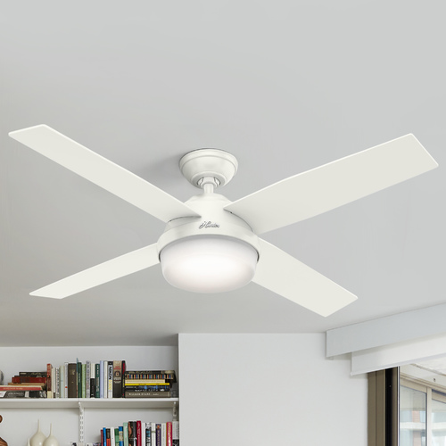 Dempsey Fresh White LED Ceiling Fan by Hunter Fan Company