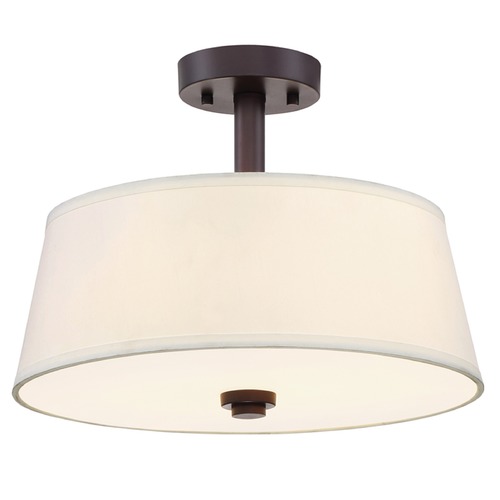 Designers Fountain Studio Satin Bronze Semi-Flushmount Light