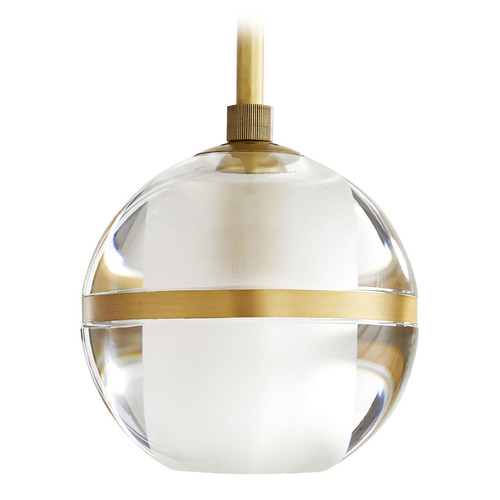 Noble Pendant in Antique Brass by Arteriors Lighting