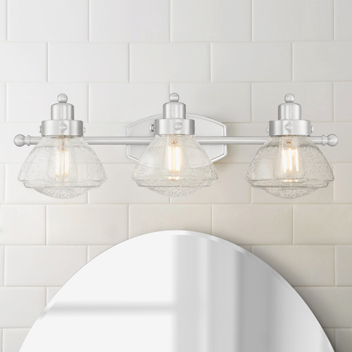 Quoizel Lighting Scholar Brushed Nickel 3-Light Bathroom Light by Quoizel Lighting SCH8603BN