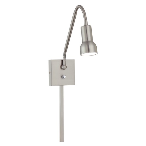 George Kovacs Lighting Save Your Marriage Brushed Nickel LED Wall Lamp by George Kovacs P4401-084-L