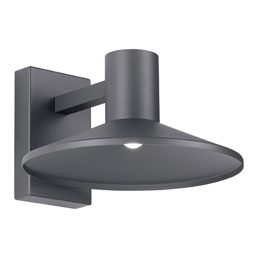 Visual Comfort Modern Collection Sean Lavin Ash 12 LED Outdoor Wall Light in Charcoal by VC Modern 700OWASHH93012DHUNV