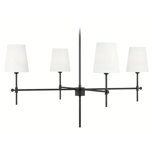 Visual Comfort Studio Collection Thomas O'brien Baker Midnight Black Chandelier