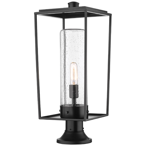 Z-Lite Sheridan Black Post Light by Z-Lite 594PHBR-553PM-BK
