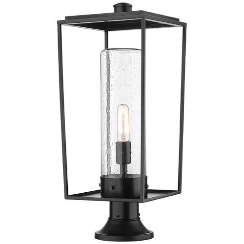 Z-Lite Sheridan Black Post Light by Z-Lite 594PHBR-553PM-BK