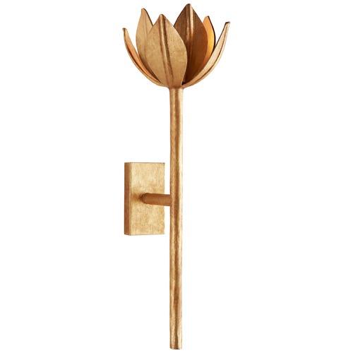 Visual Comfort Signature Collection Julie Neill Alberto Medium Sconce in Gold Leaf by Visual Comfort Signature JN2002AGL