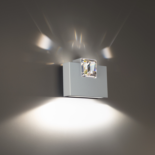 Madison 8.25-Inch Wide LED Wall Sconce in Titanium by Schonbek Beyond