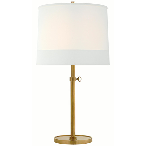 Visual Comfort Signature Collection Visual Comfort Signature Collection Simple Soft Brass Table Lamp with Drum Shade BBL3023SB-L