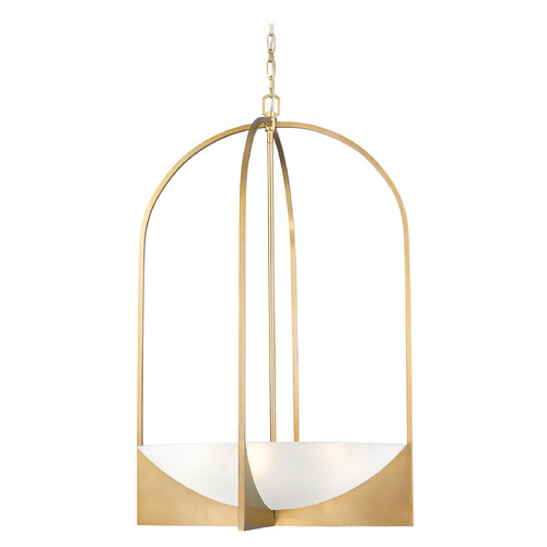 Z-Lite Z-Lite Devon Modern Gold Pendant Light with Bowl / Dome Shade 1947-38MGLD