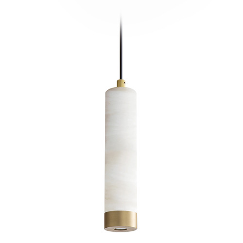 Et2 Aragon Gold LED Mini-Pendant Light with Cylindrical Shade