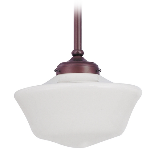 12-Inch Schoolhouse Pendant Light in Bronze Finish