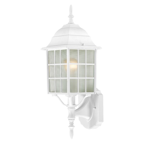 Outdoor Wall Light in White by Nuvo Lighting