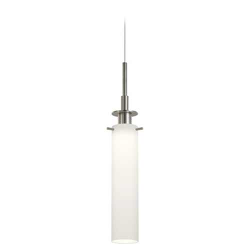 Sonneman Lighting Candle Satin Nickel LED Mini Pendant by Sonneman Lighting 3027.13