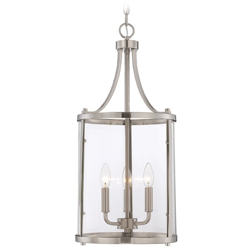 Savoy House Penrose Satin Nickel Pendant by Savoy House 7-1040-3-SN