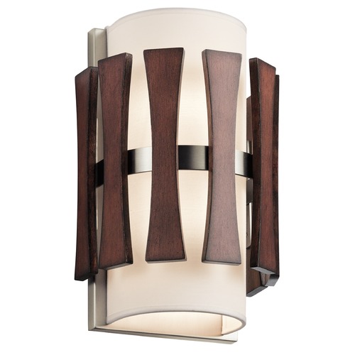 Cirus 12.25-Inch Wall Sconce in Auburn Stained by Kichler Lighting
