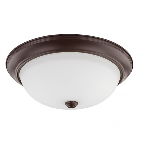 Bates 14.75-Inch Bronze Flush Mount by HomePlace by Capital Lighting
