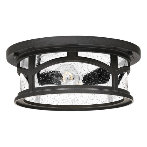 Quoizel Lighting Marblehead Flush Mount in Mystic Black by Quoizel Lighting MBH1613K