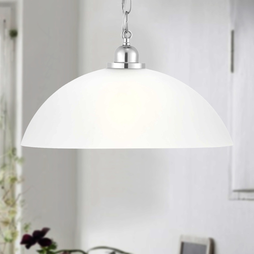 Classic Dome Polished Chrome Pendant by Progress Lighting