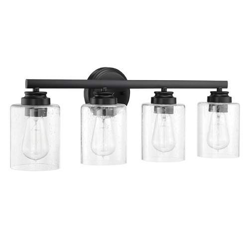 Bolden Flat Black Bathroom Light by Craftmade Lighting