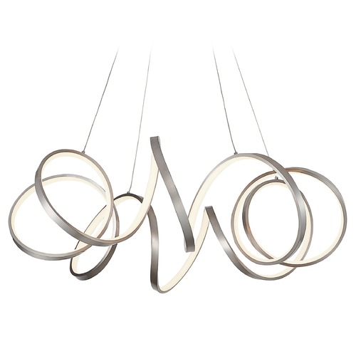 Synergy Antique Silver LED Chandelier by Kuzco Lighting