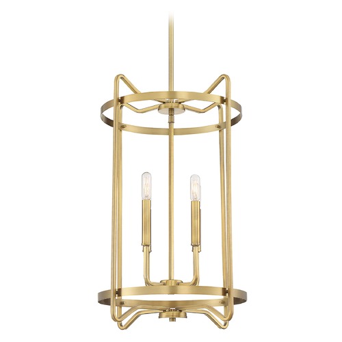 Savoy House Kent Warm Brass Pendant by Savoy House 3-4901-4-322