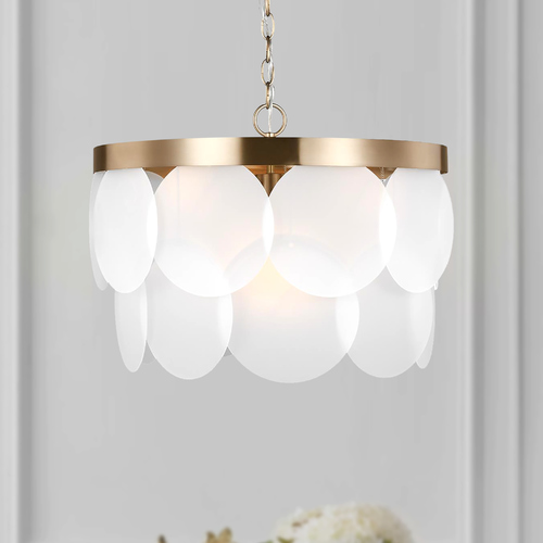 Visual Comfort Studio Collection Mellita Satin Brass Pendant by Visual Comfort Studio 5102506-848