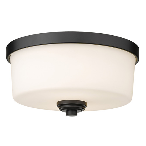 Arlington Matte Black Flush Mount by Z-Lite