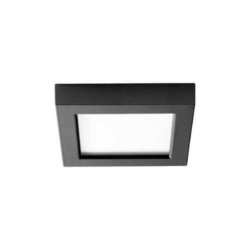Altair 6-Inch LED Square Flush Mount in Black by Oxygen Lighting