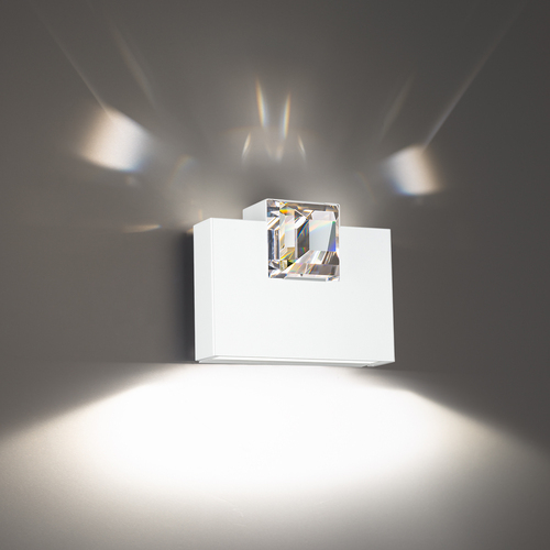 Madison 8.25-Inch Wide LED Wall Sconce in White by Schonbek Beyond