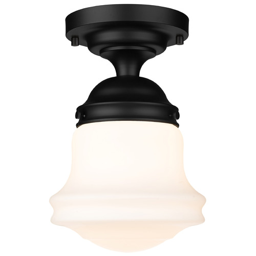 Vaughn Matte Black Flush Mount by Z-Lite