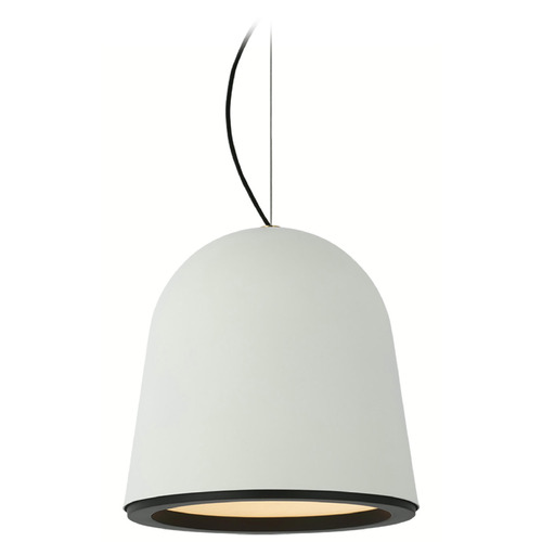 Visual Comfort Signature Collection Marie Flanigan Murphy Pendant in White & Black by VC Signature S5127PWBLK