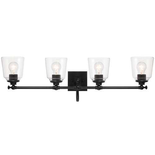 Minka Lavery Antonia Coal Black Bathroom Light