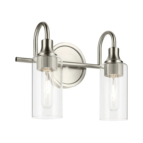 Kichler Lighting Kavi 2-Light Bath Light in Brushed Nickel by Kichler Lighting 55210NI