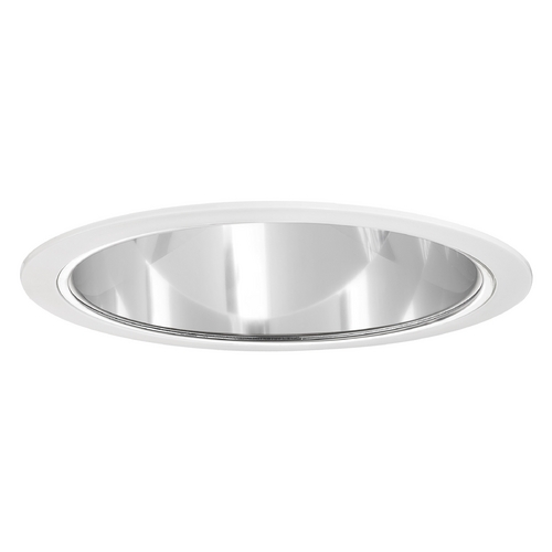 Recesso Lighting by Dolan Designs Clear Reflector Trim for 6-Inch Recessed Housings T601C-WH