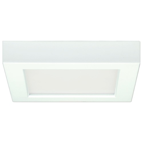 Flush Mount LED Light Square White 5-1/2-Inch 3000K 120V