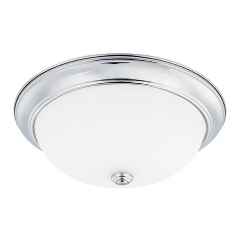 Bates 14.75-Inch Chrome Flush Mount by HomePlace by Capital Lighting