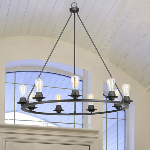 Progress Lighting Debut Graphite Chandelier by Progress Lighting P400016-143