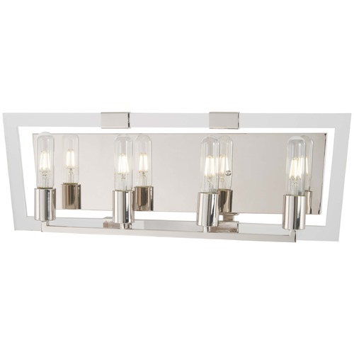 George Kovacs Lighting Crystal Chrome 4-Light Bath Light in Polished Nickel by George Kovacs P1374-613