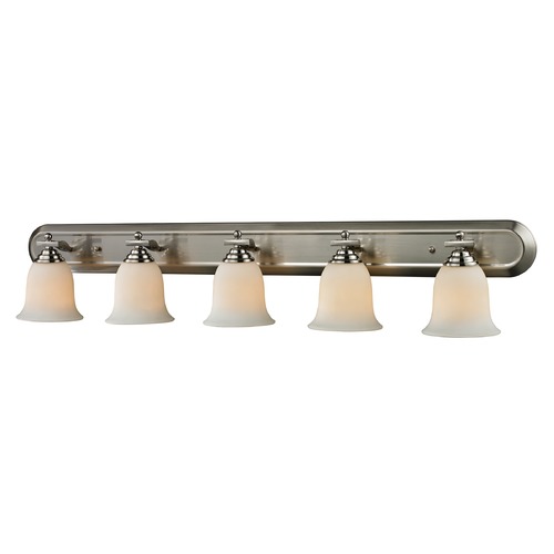 Z-Lite Lagoon Brushed Nickel Bathroom Light by Z-Lite 704-5V-BN