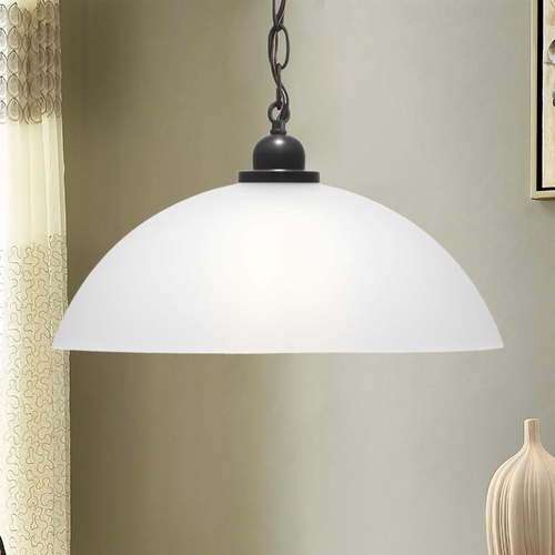 Classic Dome Antique Bronze Pendant by Progress Lighting